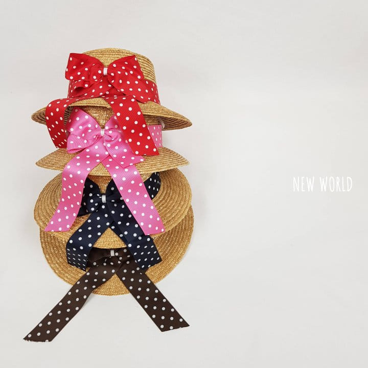 New World - Korean Children Fashion - #Kfashion4kids - Straw Dot Hat - 7