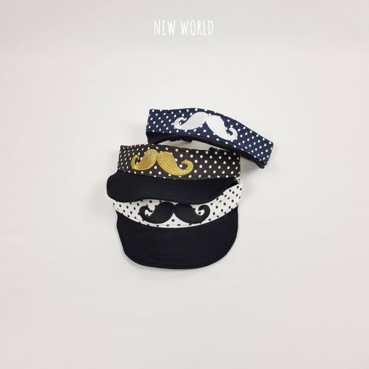 New World - Korean Children Fashion - #childofig - Dot Mustache Sun Cap - 6