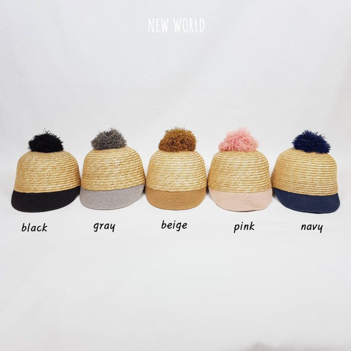 New World - Korean Children Fashion - #childofig - Straw Bell Riding Hat