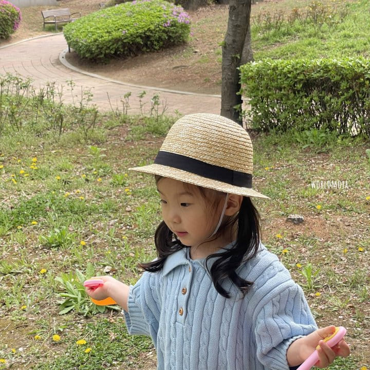 New World - Korean Children Fashion - #discoveringself - Straw Round Hat