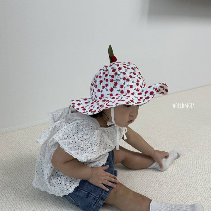 New World - Korean Children Fashion - #fashionkids - Cherry Kkockji Hoolra Hat