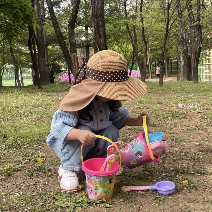 New World - Korean Children Fashion - #fashionkids - Jisa Bandana Duck Brim Hat - 11