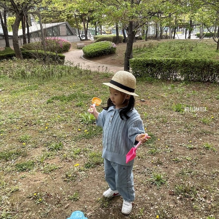 New World - Korean Children Fashion - #fashionkids - Straw Round Hat - 2