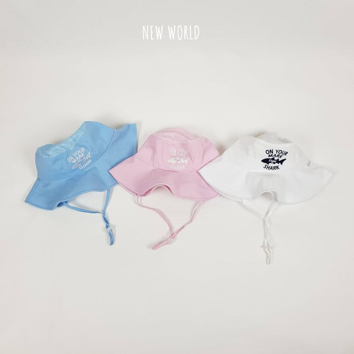 New World - Korean Children Fashion - #littlefashionista - Shark Mesh Bucket Hat