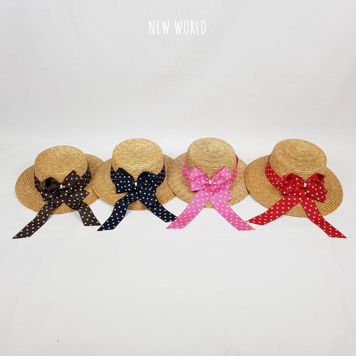New World - Korean Children Fashion - #littlefashionista - Straw Dot Hat - 8
