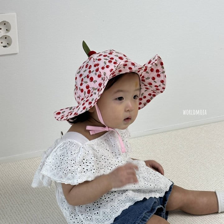 New World - Korean Children Fashion - #magicofchildhood - Cherry Kkockji Hoolra Hat - 7