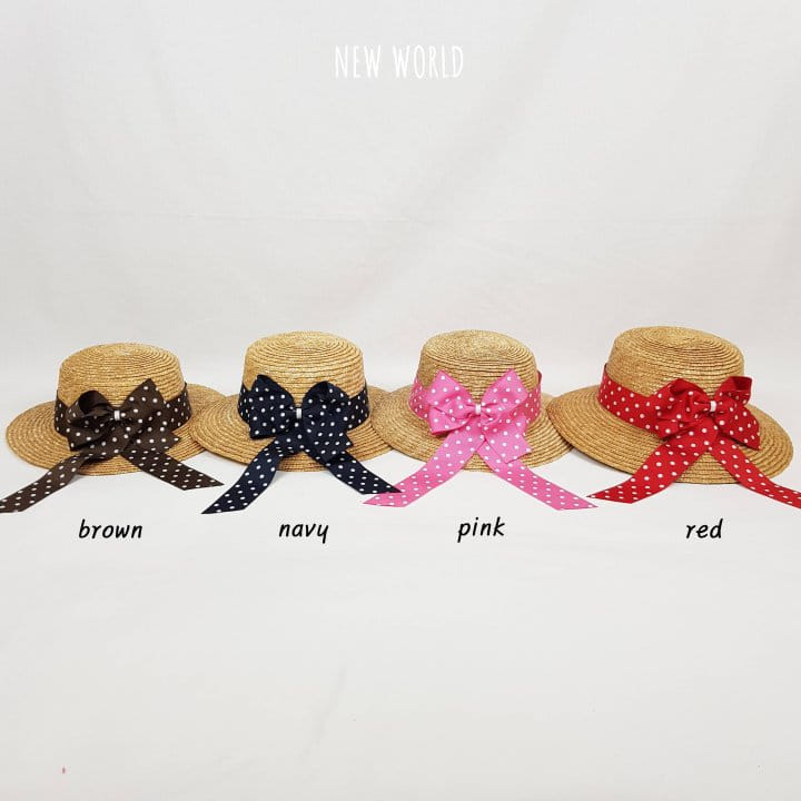 New World - Korean Children Fashion - #magicofchildhood - Straw Dot Hat - 9