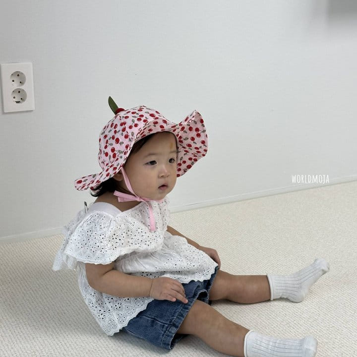 New World - Korean Children Fashion - #minifashionista - Cherry Kkockji Hoolra Hat - 8
