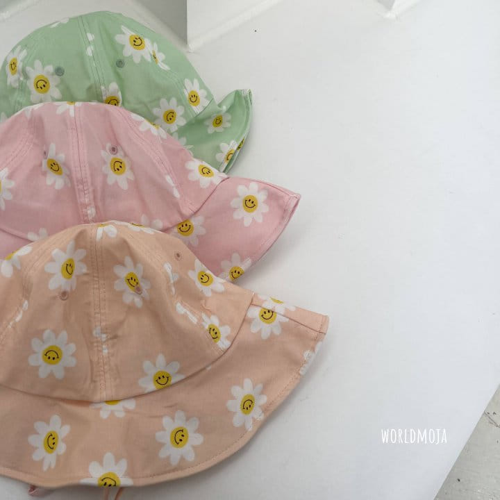 New World - Korean Children Fashion - #magicofchildhood - Smile Flower Bucket Hat - 4