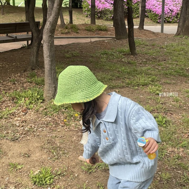 New World - Korean Children Fashion - #stylishchildhood - Jisa Stitch Lace Bucket Hat - 2