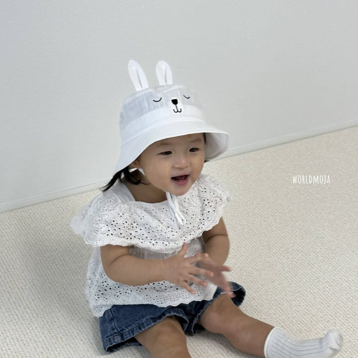 New World - Korean Children Fashion - #toddlerclothing - Sleeping Rabbit Bucket Hat - 8