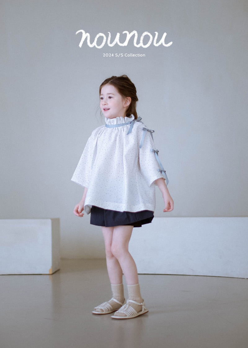 Nounou - Korean Children Fashion - #kidzfashiontrend - Ribbon Blouse - 3