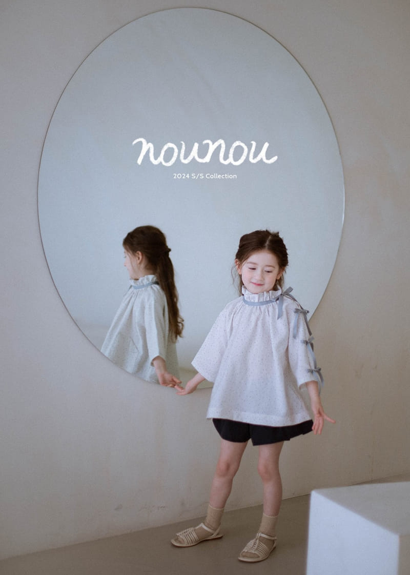 Nounou - Korean Children Fashion - #littlefashionista - Ribbon Blouse - 5