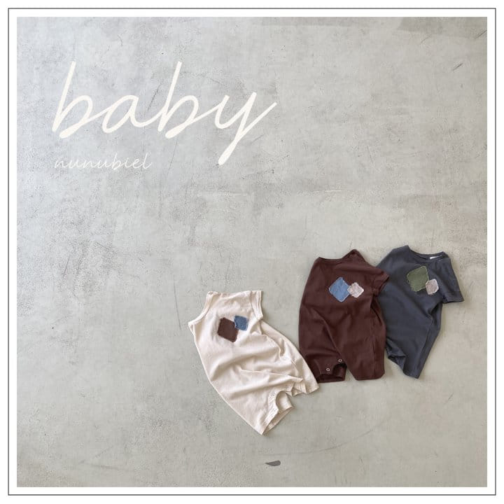 Nunubiel - Korean Baby Fashion - #babyboutiqueclothing - Patch Romper 