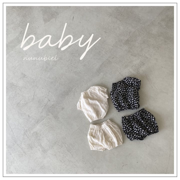 Nunubiel - Korean Baby Fashion - #babylifestyle - Gypsophila Top Bottom Set
