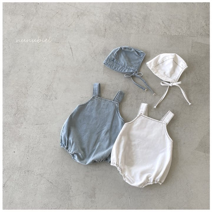 Nunubiel - Korean Baby Fashion - #babyoninstagram - Pocket Romper Bonnet - 4