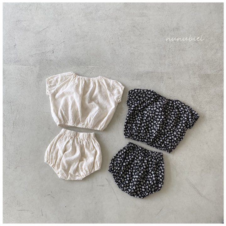 Nunubiel - Korean Baby Fashion - #babyootd - Gypsophila Top Bottom Set - 4