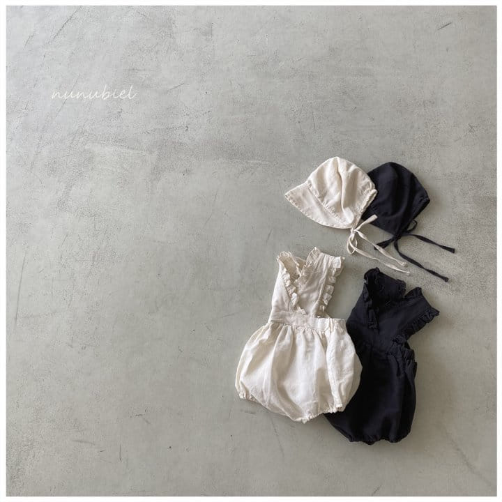 Nunubiel - Korean Baby Fashion - #onlinebabyboutique - Ever Romper Bonnet - 2