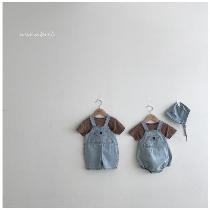Nunubiel - Korean Baby Fashion - #onlinebabyboutique - Pocket Romper Bonnet - 8