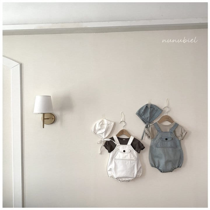 Nunubiel - Korean Baby Fashion - #onlinebabyshop - Pocket Romper Bonnet - 9