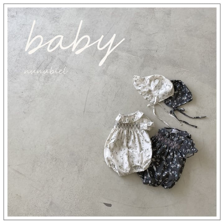 Nunubiel - Korean Baby Fashion - #onlinebabyshop - Yomamtte Romper Bonnet