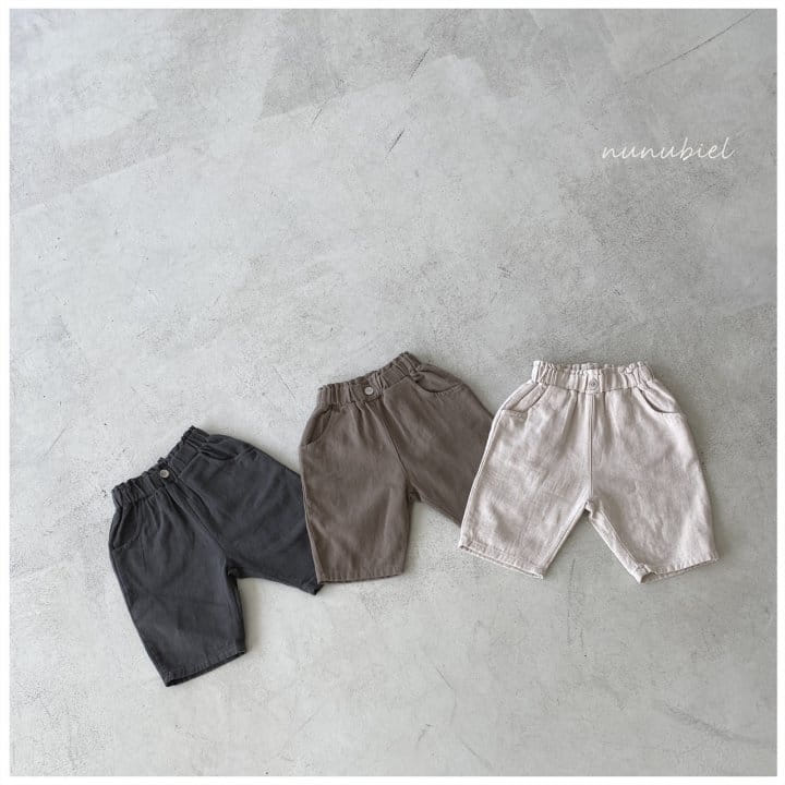 Nunubiel - Korean Children Fashion - #kidsshorts - Twill Pants - 3
