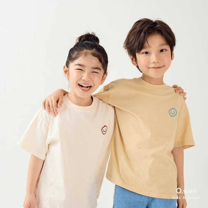 O Wen - Korean Children Fashion - #Kfashion4kids - Smile Short Sleeve Tee - 5