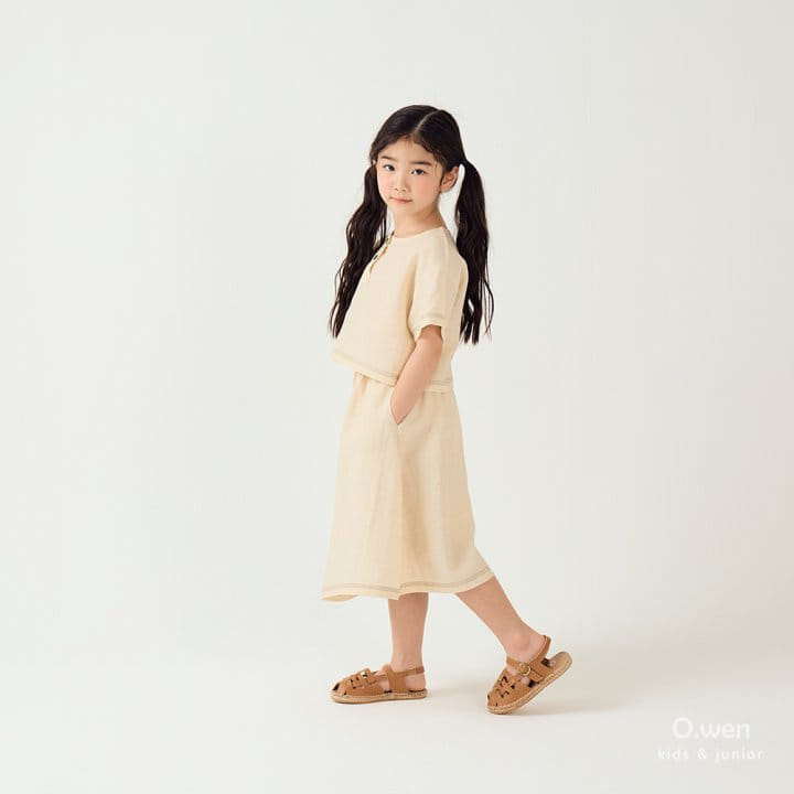 O Wen - Korean Children Fashion - #childofig - Coachella Slit Skirt Top Bottom Set - 10
