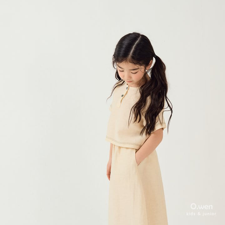 O Wen - Korean Children Fashion - #childofig - Coachella Slit Skirt Top Bottom Set - 9