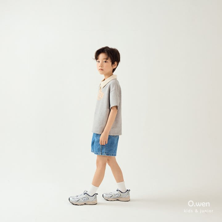 O Wen - Korean Children Fashion - #childofig - Pittsburgh Collar Short Sleeve Tee - 9