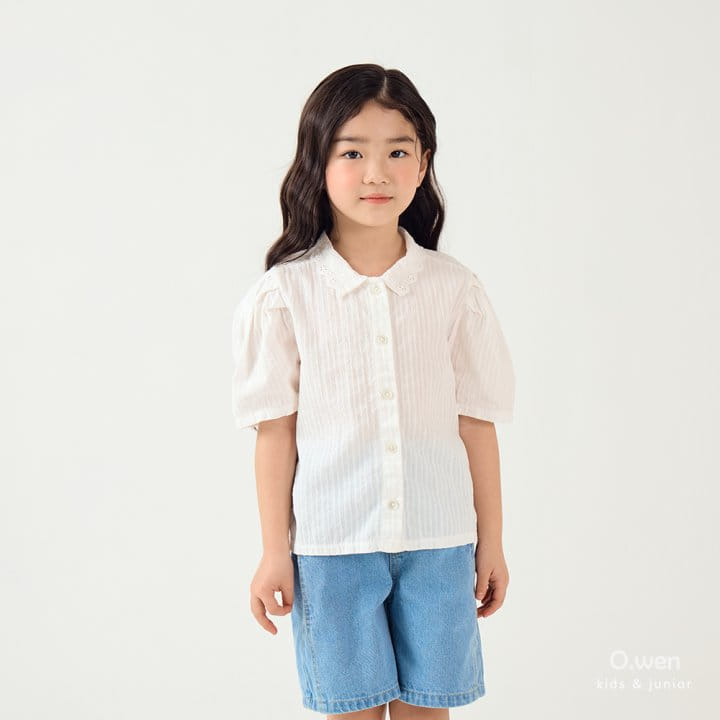 O Wen - Korean Children Fashion - #designkidswear - Sharon Lace Blouse - 3