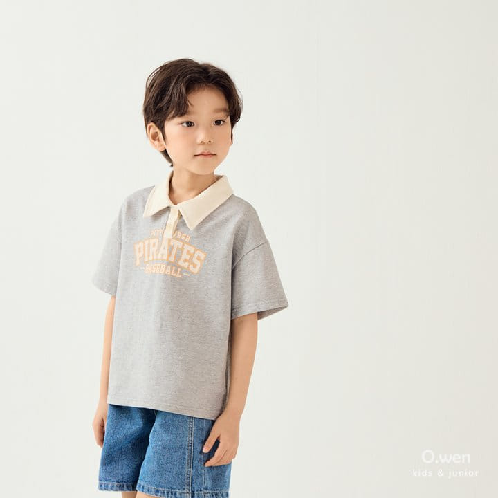 O Wen - Korean Children Fashion - #designkidswear - Pittsburgh Collar Short Sleeve Tee - 11