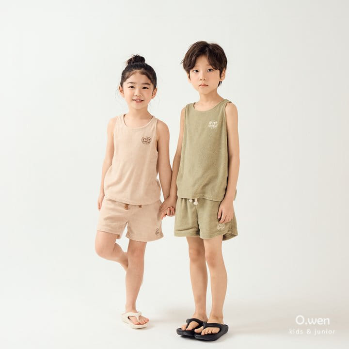 O Wen - Korean Children Fashion - #designkidswear - Vacation Terry Sleeveless Tee - 9