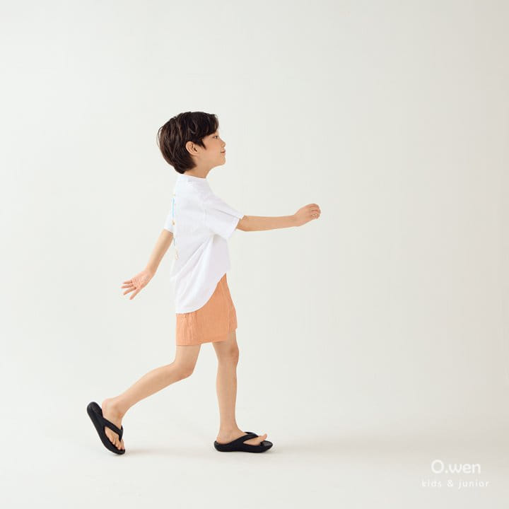 O Wen - Korean Children Fashion - #discoveringself - Crown Pigment Shorts - 4