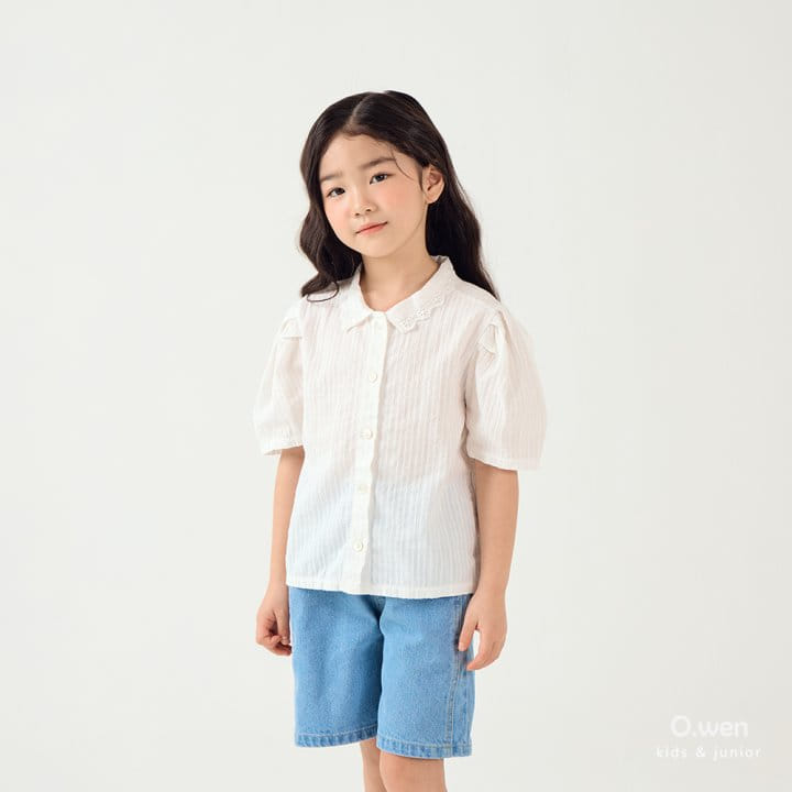 O Wen - Korean Children Fashion - #fashionkids - Sharon Lace Blouse - 5