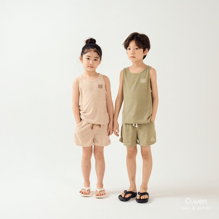O Wen - Korean Children Fashion - #fashionkids - Vacation Terry Sleeveless Tee - 11