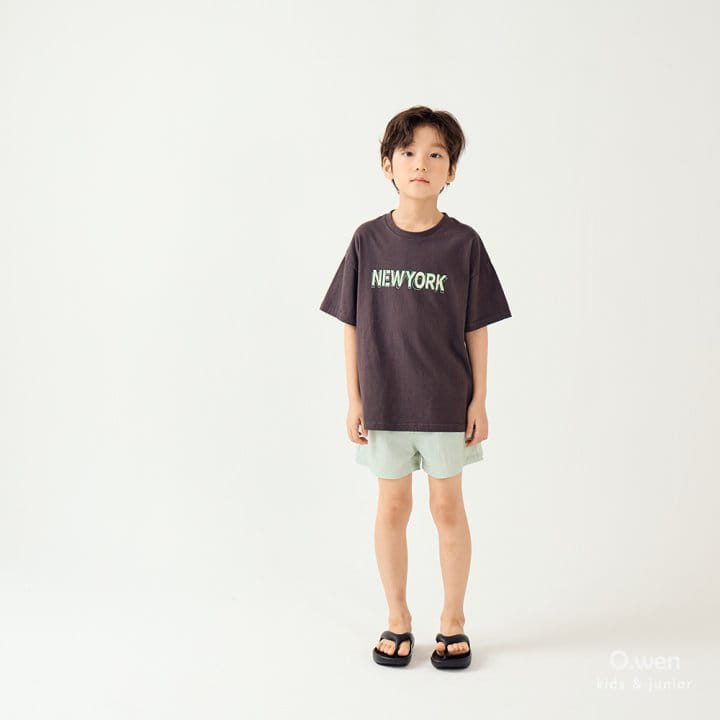 O Wen - Korean Children Fashion - #kidsshorts - New York Short Sleeve Tee - 9