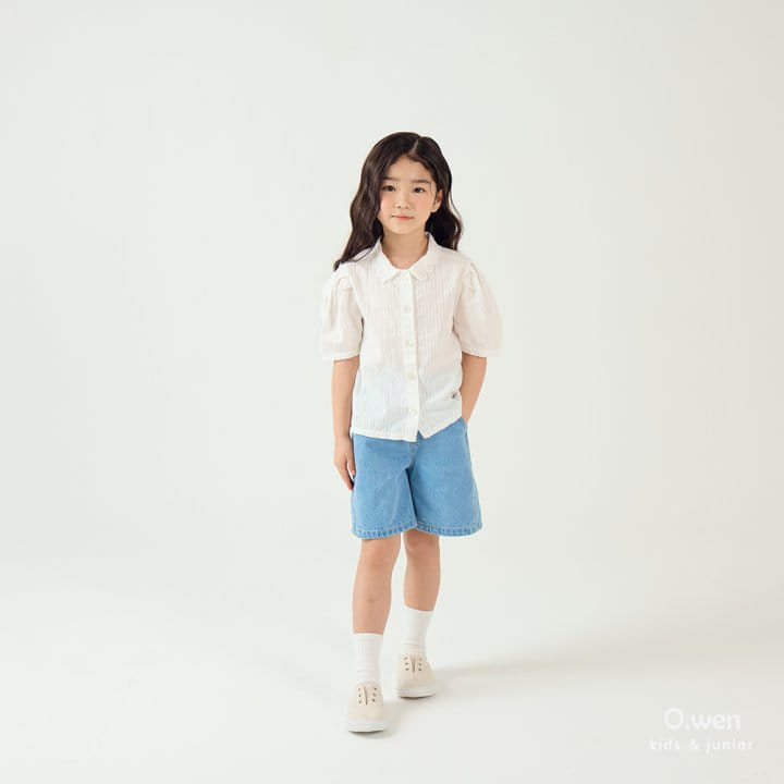 O Wen - Korean Children Fashion - #kidsshorts - Sharon Lace Blouse - 6