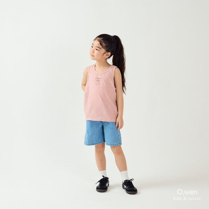 O Wen - Korean Children Fashion - #kidsshorts - Day Slit Sleeveless Tee - 10