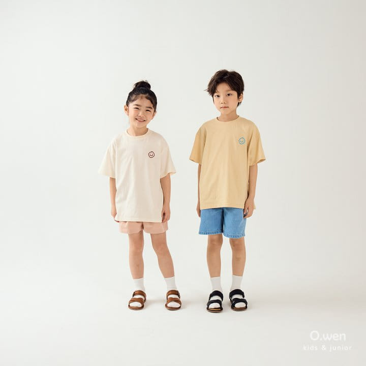 O Wen - Korean Children Fashion - #kidsstore - Smile Short Sleeve Tee - 3