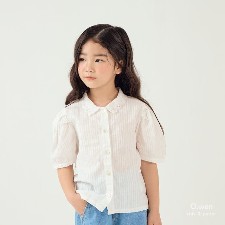 O Wen - Korean Children Fashion - #kidsstore - Sharon Lace Blouse - 7