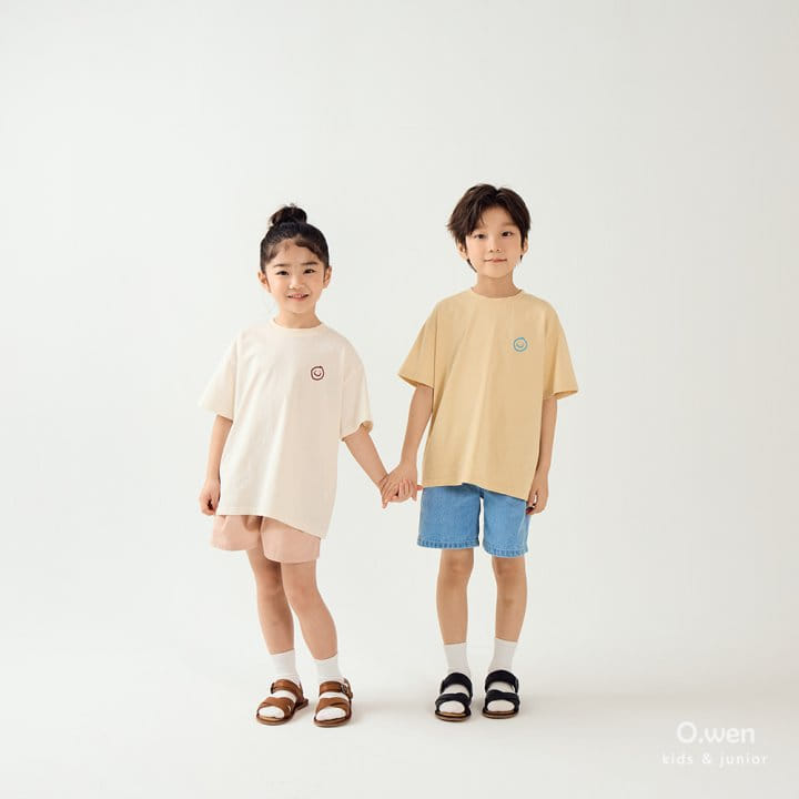 O Wen - Korean Children Fashion - #kidsstore - Smile Short Sleeve Tee - 4