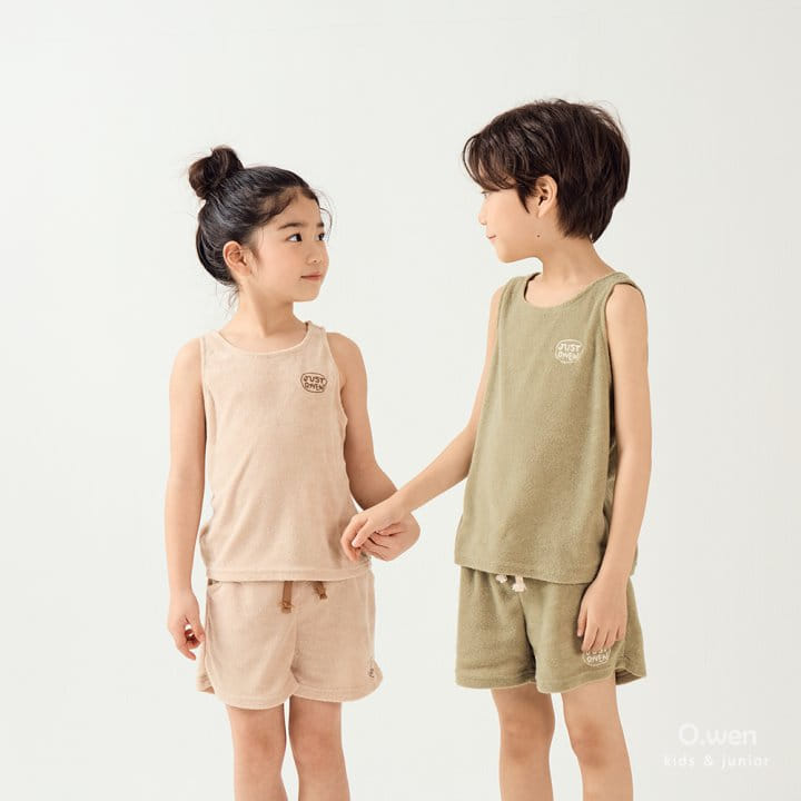 O Wen - Korean Children Fashion - #magicofchildhood - Vacation Terry Sleeveless Tee