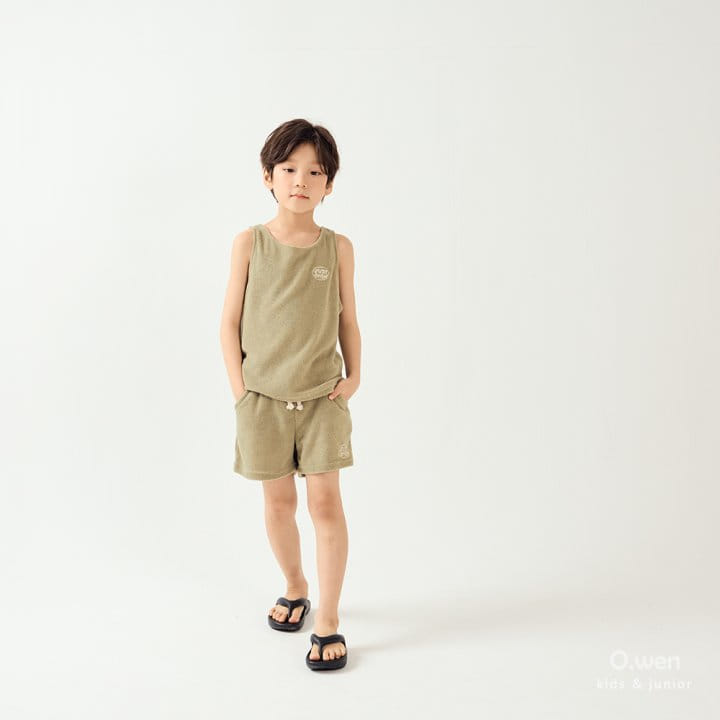 O Wen - Korean Children Fashion - #minifashionista - Vacation Terry Sleeveless Tee - 2