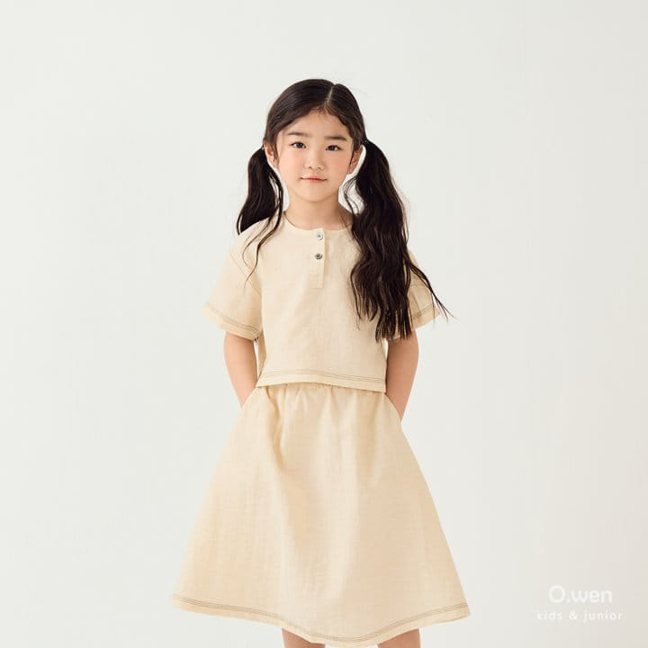 O Wen - Korean Children Fashion - #prettylittlegirls - Coachella Slit Skirt Top Bottom Set - 8