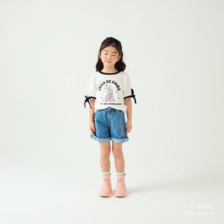 O Wen - Korean Children Fashion - #minifashionista - Rabbit Ribbon Short Sleeve Tee - 4