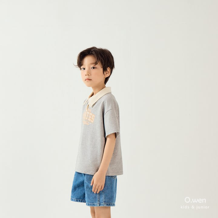 O Wen - Korean Children Fashion - #stylishchildhood - Pittsburgh Collar Short Sleeve Tee - 8
