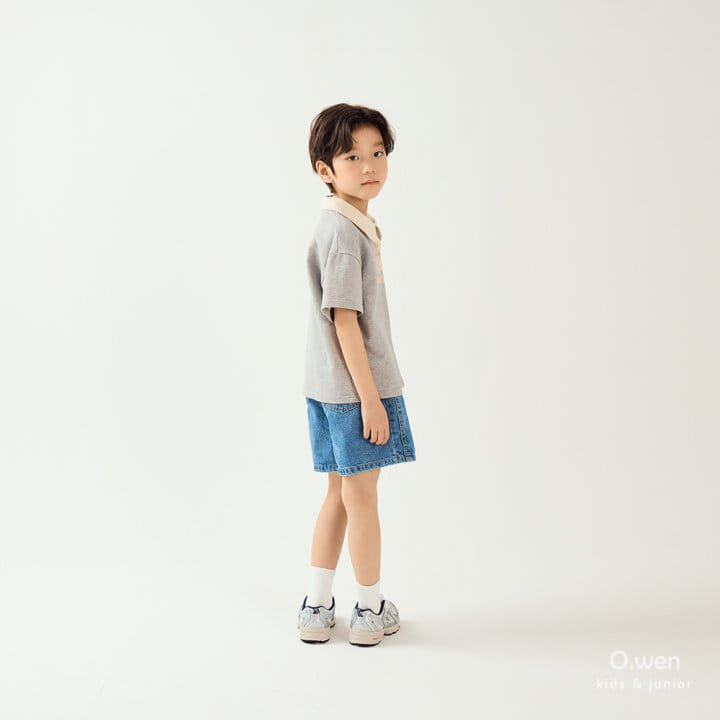 O Wen - Korean Children Fashion - #todddlerfashion - Pittsburgh Collar Short Sleeve Tee - 6