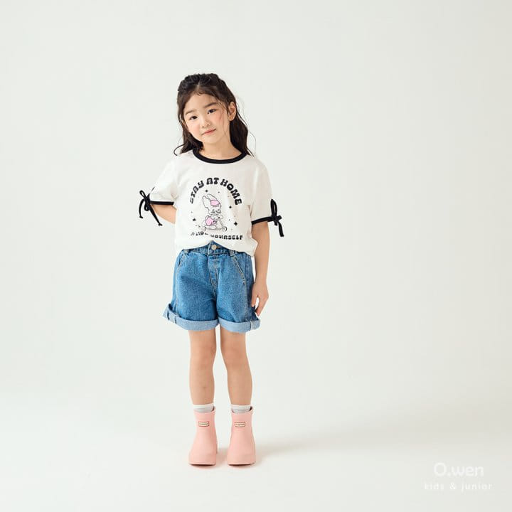O Wen - Korean Children Fashion - #todddlerfashion - Rabbit Ribbon Short Sleeve Tee - 5