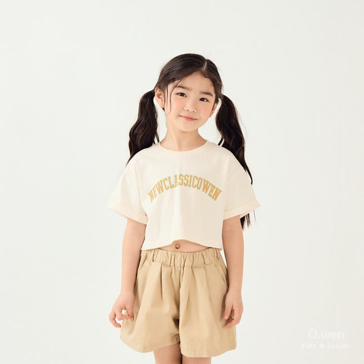O Wen - Korean Children Fashion - #toddlerclothing - New Classic Crop Short Sleeve Tee - 9